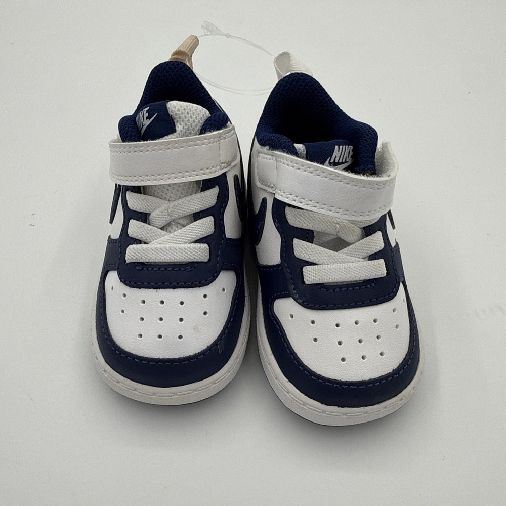 Nike Court Borough Low 2 Shoes Toddler 4C Blue & White